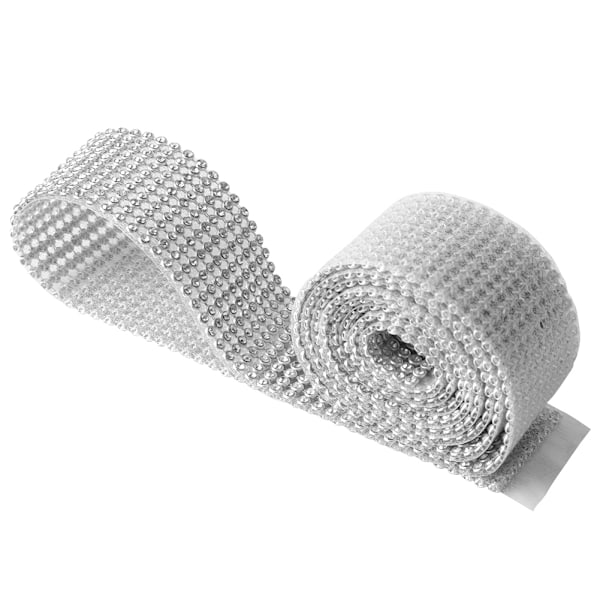 3mm DIY 10 rader imitert diamant mesh wrap rull krystall rhinestones bånd dekor (#03)