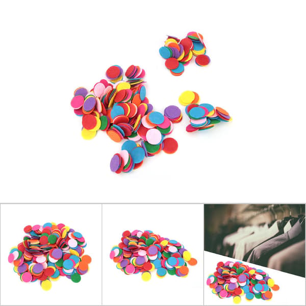 Filt Runde Form Puter Dekorasjon Bryllupsbord Dekorasjon DIY Tilbehør (4cm 200stk)