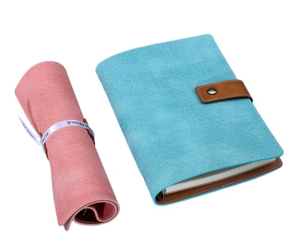 A6 Genopfyldelig Rejse Notesbog Binder Journal i Kunstlæder