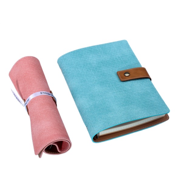 A6 Påfyllningsbar Faux Läder Resenär Notebook Binder Journal