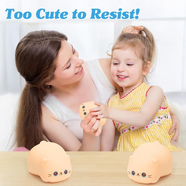 Søde Katte Squishy Stressbolde, Strækbare Dej Squishy Fidget Legetøj til Angstlindring, Bløde Sensoriske Klemmebolde, Klasseværelsespræmier & Cat