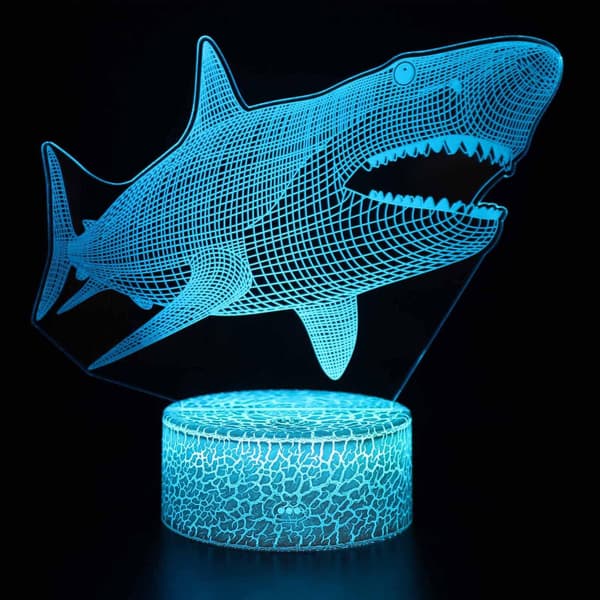 Nattlampe for barn, 3D-visualisering 7 farger + 16 farger