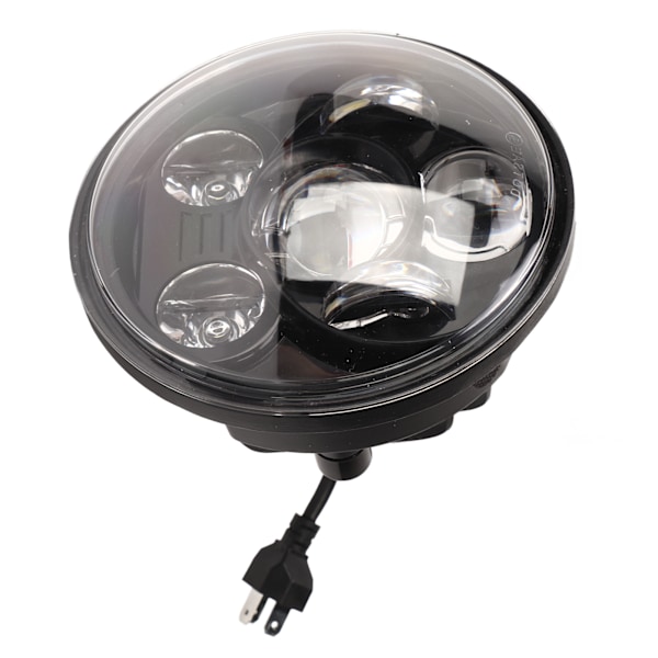 DC 10‑60V 5.75in Motorcykel Forlygte LED Hvid Belysning Rundt Forlygte Udskiftning til Davidson 883