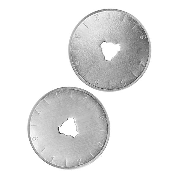 2 st universella cirkulära roterande skärblad ersättningsblad tygsömnadsverktyg (28 mm)
