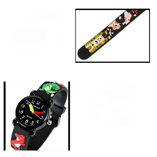 3D Barnklocka, Söt Cartoon Vattentät Klocka Silikonarmband för 2-12 År Gamla Flickor och Pojkar, Bästa Presenten till Barn