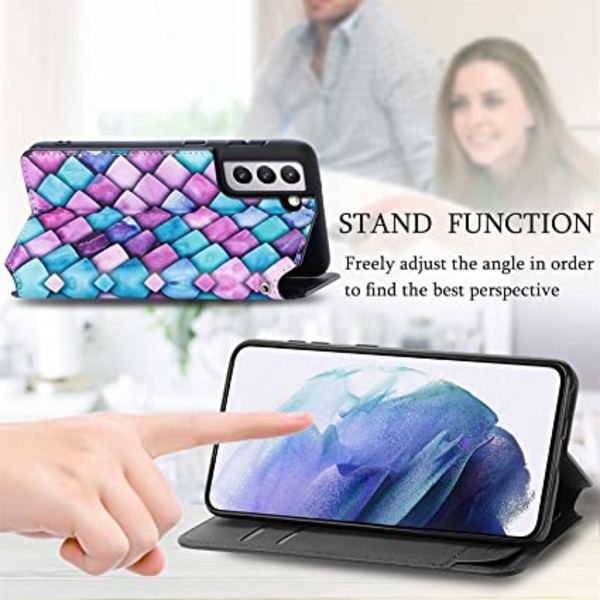 Kompatibel med Samsung Galaxy S22Plus Fodral Girly Lyx, W