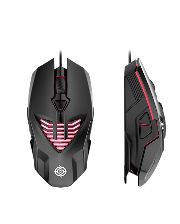 Kablet Gaming Mus, 3200 DPI USB Computermus med 7 Rainb