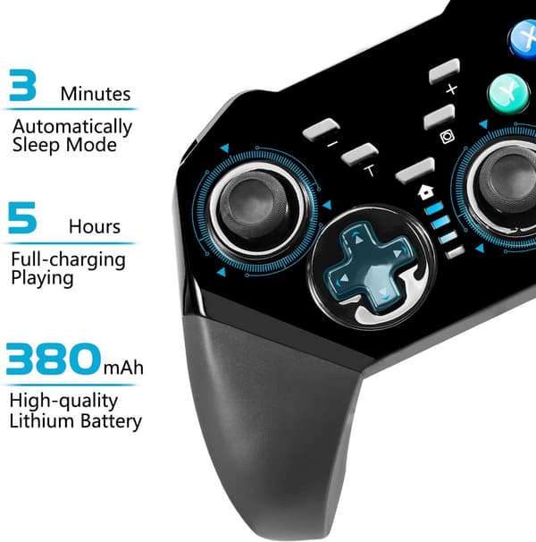 Langaton Switch Pro -ohjain, langaton Bluetooth-ohjain Black