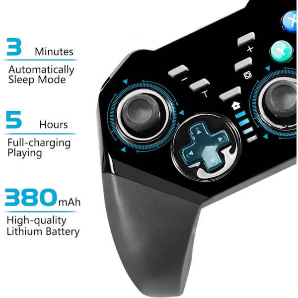 Langaton Switch Pro -ohjain, langaton Bluetooth-ohjain Blue