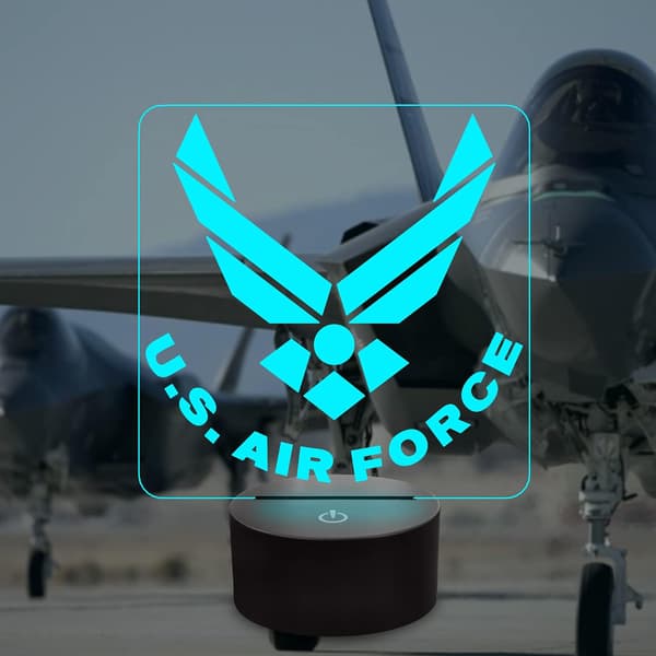 3D Natlampe til US Army Militær, 16 Farver Skift Smart