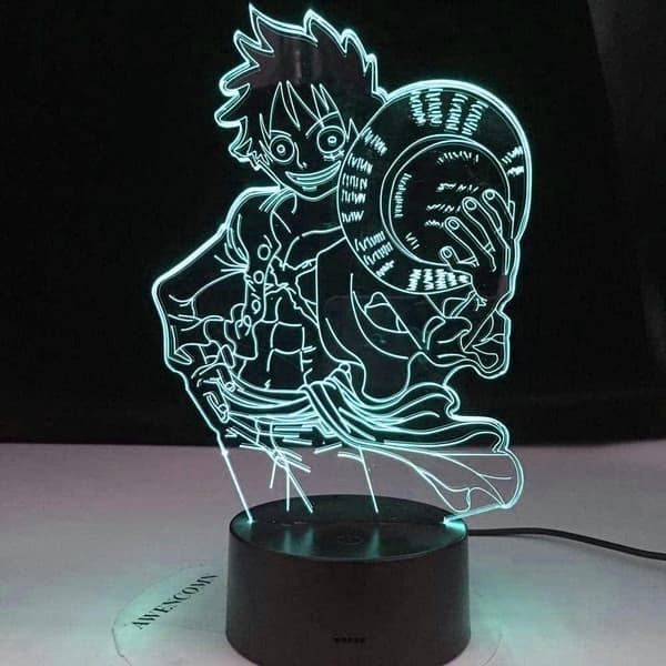 One Piece Luffy 3D Illusion Nattlampa Smart Touch, RG