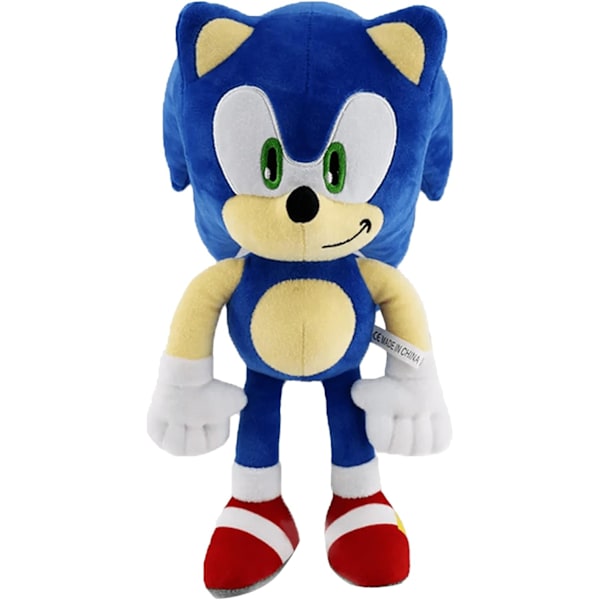 Sininen Sonic-pehmolelu, superpehmeä ja halittava täytetty eläin - Ensiluokkainen sininen Sonic the Hedgehog -pehmolelu lapsille, pojille ja tytöille - 12'' Blue