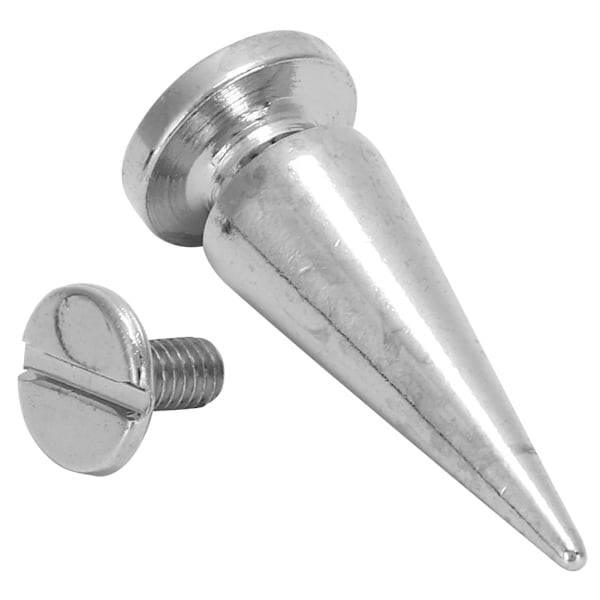 10set 10*26mm Koppar Kula Nitar Metall Stud med Skruv Set för DIY Läder Väska Sko(Silver)