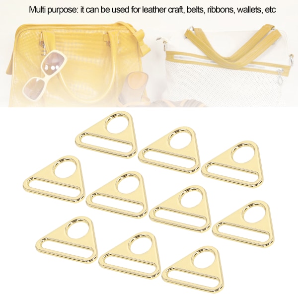 10 stk justerbar spenne 38mm sinklegering materiale multifunksjonell lett bærbar bagasjetilbehør Light Golden