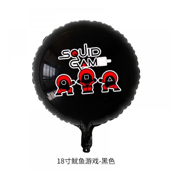 Squid Game Ballong 5 PACK Röd Manager Tema Packag