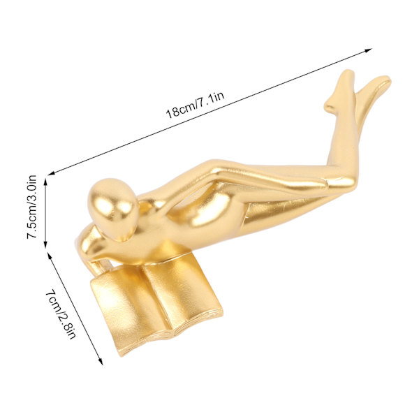 Tænker Skulptur Moderne Abstrakt Tænker Statue Gangbord Stue Harpiks Læser Stil Ornament Læser C