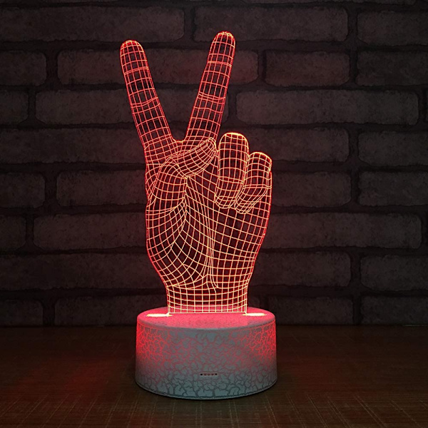 3D Piratskepp Nattljus 3D LED Nattljus Bord Skrivbord Opt