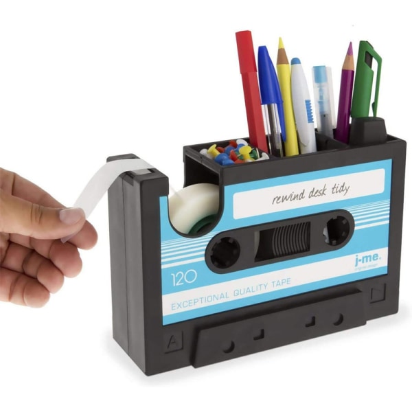 Retro Tape Shape Skrivbordsförvaring pennhållare Tape Base Cutte