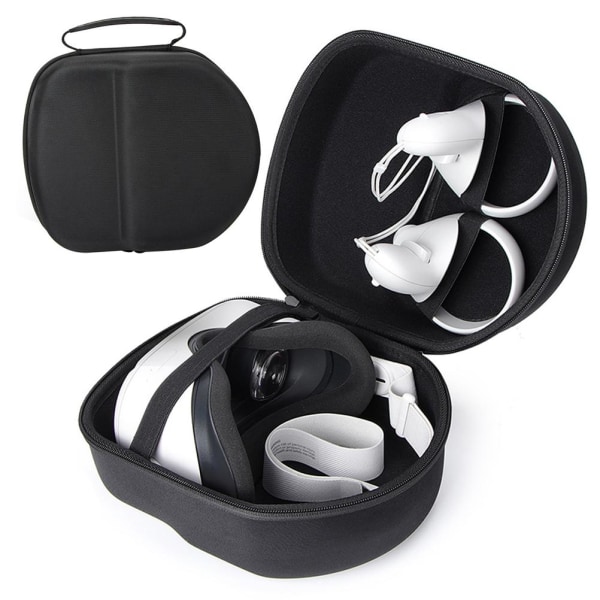 Hårdt beskyttelsescover Opbevaringstaske EVA stødsikker bæretaske Kompatibel til Oculus Quest 2 VR Headset black