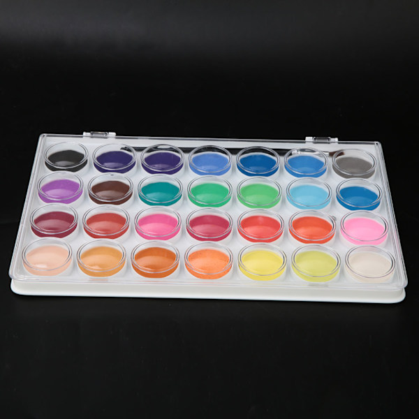 Maleri Pigment Solid Powder Akvarel Kager Maling Sæt med Vandfarve Pen (28 Farver)