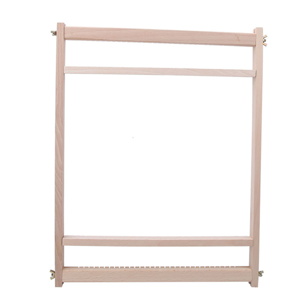 DIY Trä Handvävningsmaskin Gobeläng Stickning Vävstol Barn Vävning Leksak