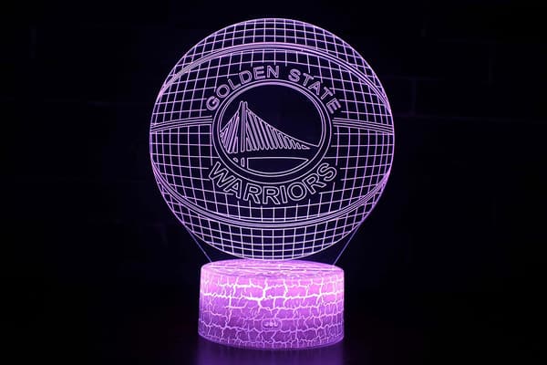 LED Warriors Team 3D Optisk Illusion 7 Farver Natlampe m