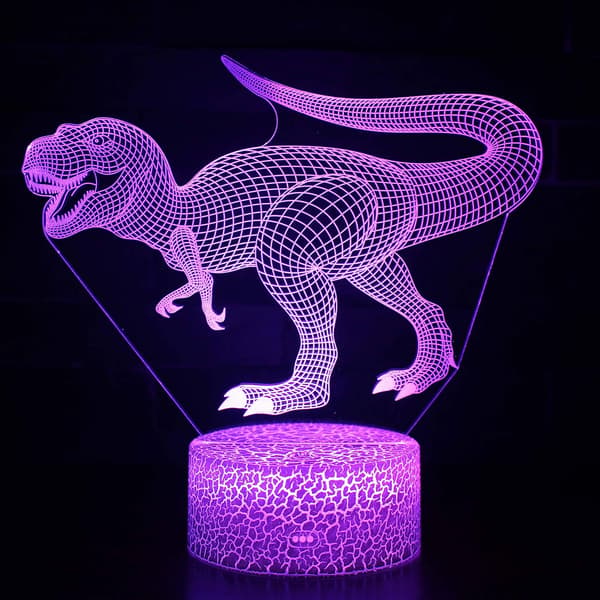 3D Illusjon Nattlys Superhelt Tre Mønster 16 Farger Ch