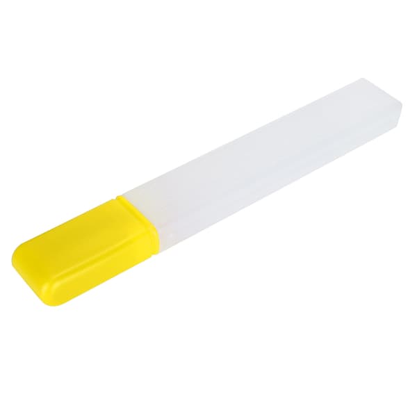Sybeholder til synåle i plast, opbevaringsboks til broderinåle, rør, flaskeholder, gul