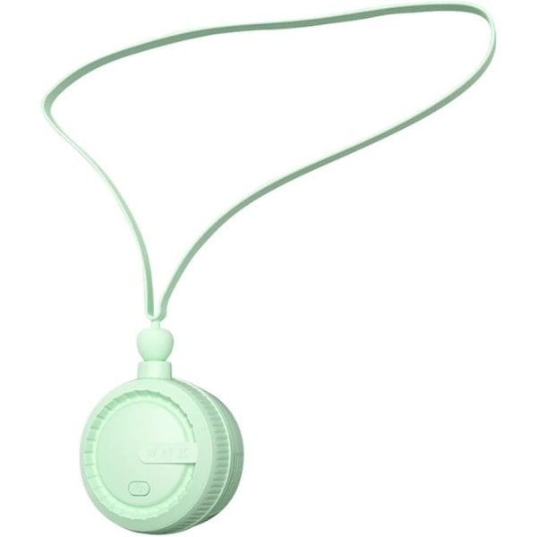 Portabel Halsfläkt Bladlös Halsfläkt 3 Hastigheter USB-laddning Bärbar Fläkt Justerbar 360 Graders Rotation för Hemmakontor Resor (Grön
