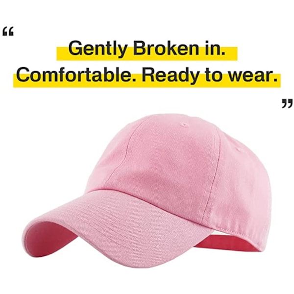 Original Classic Low Profile Bomullskäpp Män Kvinnor Baseball C Pink
