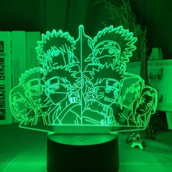 Naruto Kakashi Uchiha Sasuke 3D Illusion Nattlampa