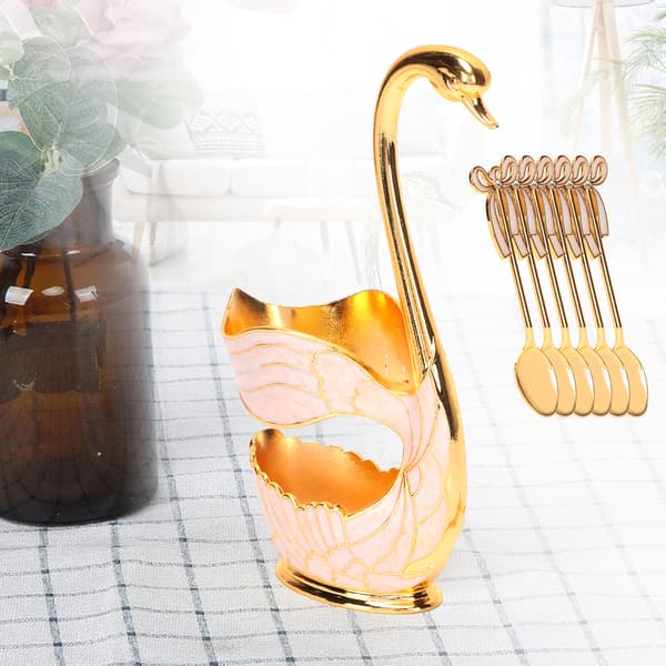 Bestickset med svanhållare dekoration Spoon