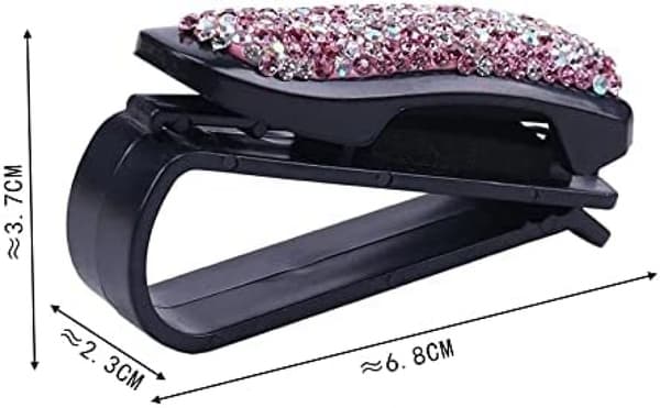Brilleholder med kortholdere Solbriller Diamant Visir Klips