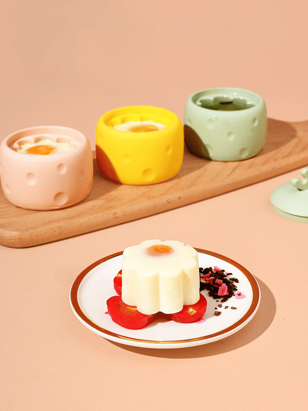 Kokt Egg Form Matkvalitet Varmebestandig Silikon Dampet E
