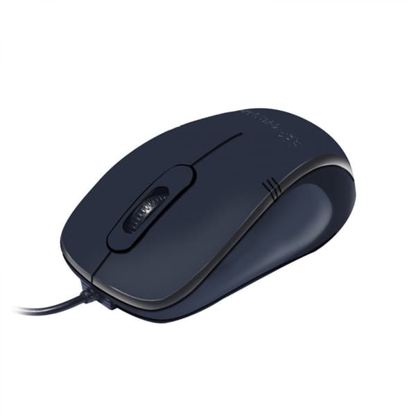 Vacker design 2.4G kontor 3 knappar trådbunden USB svart mus