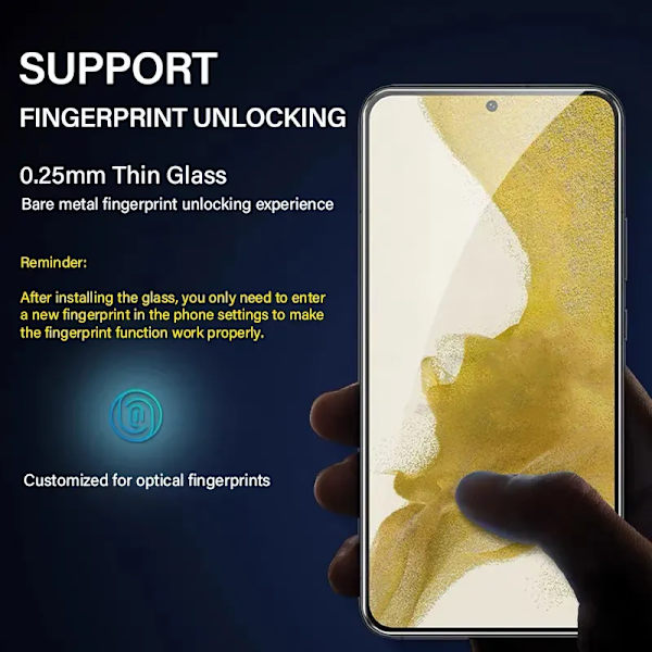 2PCS Härdat Glas För Samsung Galaxy 21 Plus Skärmskydd