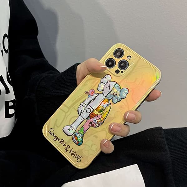 Kompatibel med iPhone13, Silikone Stødsikker Lysende 3D K