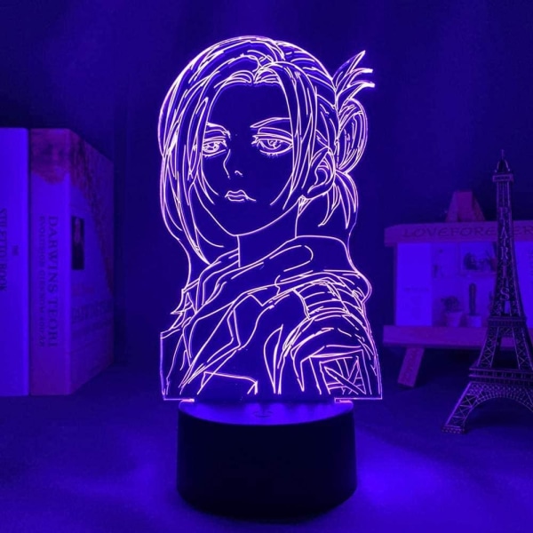 Attack on Titan 3D Anime Lamp Natt Levi Ackerman Illusion N
