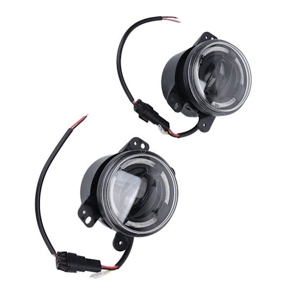 2 st 4 tum LED-Dimljus för Frontstötfångare Runda Körljus Ersättning för Jeep Wrangler 2007‑2018