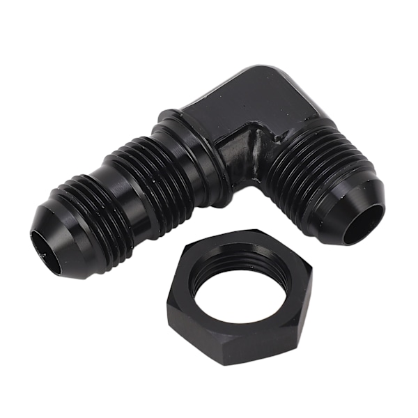 90 Graders 8 AN Flare Bulkhead Adapter Genanvendelig Flare Slange Union Bulkhead Adapter med Møtrik