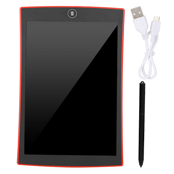9,5 tommers LCD skrivebrett Pad Digital Doodle E-Writer Board Barn GaveRød