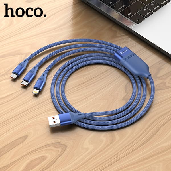 hoco. U104 én-til-tre 6A hurtigladekabel for Appl