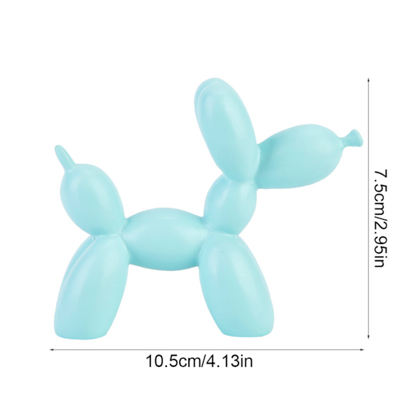 Nord-europeisk stil ballong hund borddekor familie ornament hjemmedekorasjon Blue