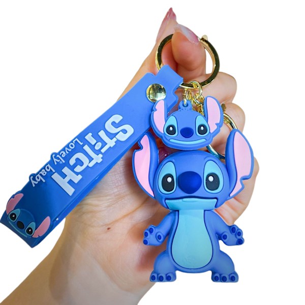 Piirroshahmo avaimenperät tytöille ja pojille, söpö Kawaii avaimenperä, reppuavaimenperä tarvikkeet ranneke avaimenperä auton riipukset, yllätys syntymäpäivälahjat Blue