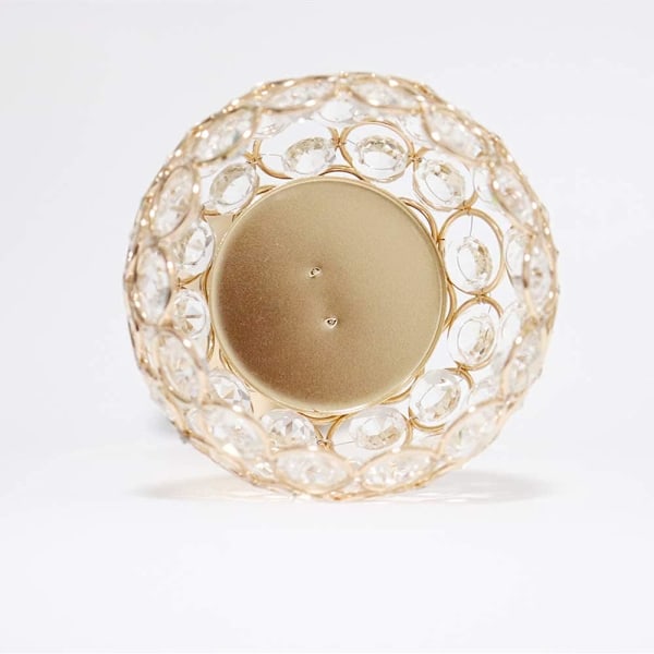 Krystall lysestaker, 3 armer bordkandelaber, skjenk skap kandelaber ornamenter bord midtpunkter for bryllup, hjemmedekor, Thanksgiving Gold Big