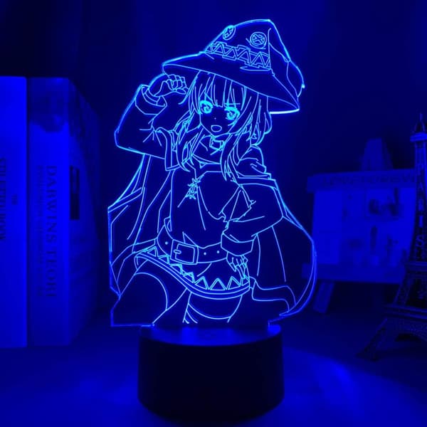 Anime Dekor för Tonåringar 3D Nattlampa Anime Megumin Led Natt