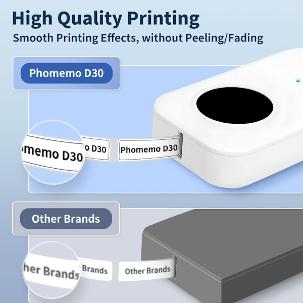 Phomemo etikettmaskin, D30 bärbar Bluetooth-etikett P