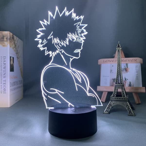 3D LED Illusjonslampe Nattlys Bakugo Katsuki 3D Lampe Anim