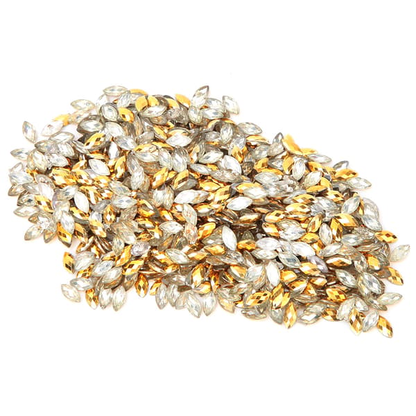 1000 stk. DIY AB-farve diamantform negle-rhinestones telefondekoration tilbehør 3*6mm #2