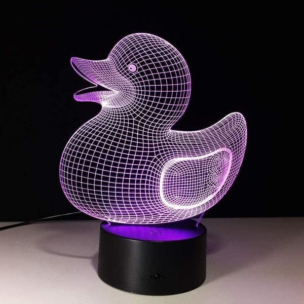3D Illusionslampe LED Natlys Visuel Nyhed USB Bordlampe La